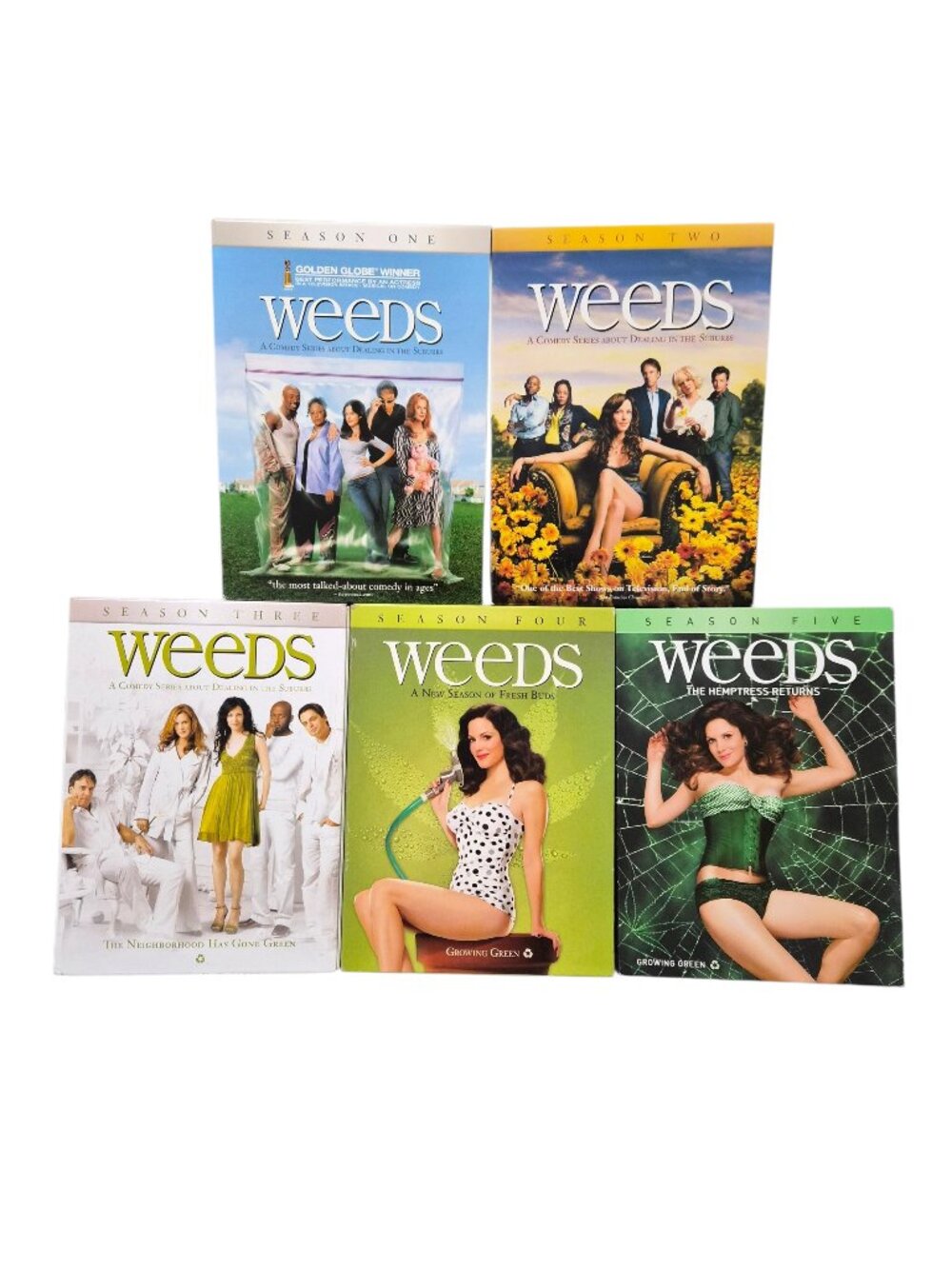 Weeds TV Series DVD Seasons 1-5 (13 Discs) Excellent Condition - No Scratches